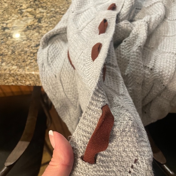 Long Grey and Brown Leather - Picture 3 of 8